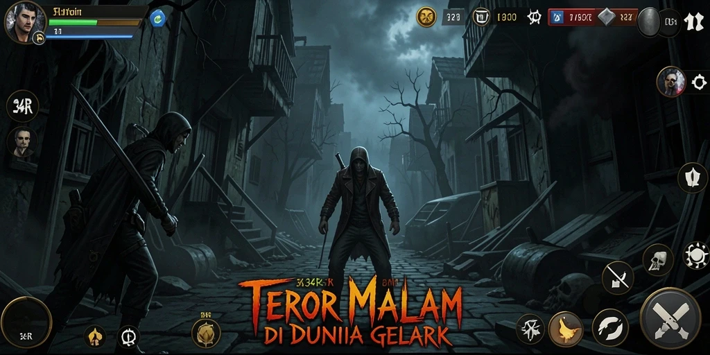 Gameplay menegangkan di dunia yang gelap dan misterius