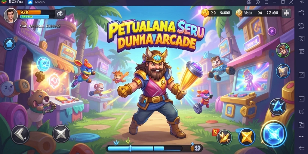 Screenshot gameplay 9ZK dengan aksi seru dan grafis menawan.