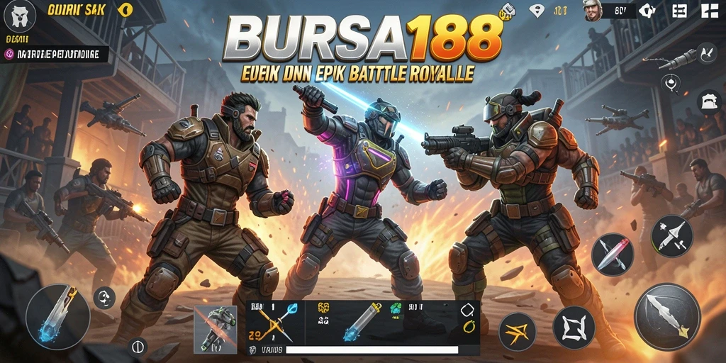 Gameplay seru di arena Battle Royale BURSA188.
