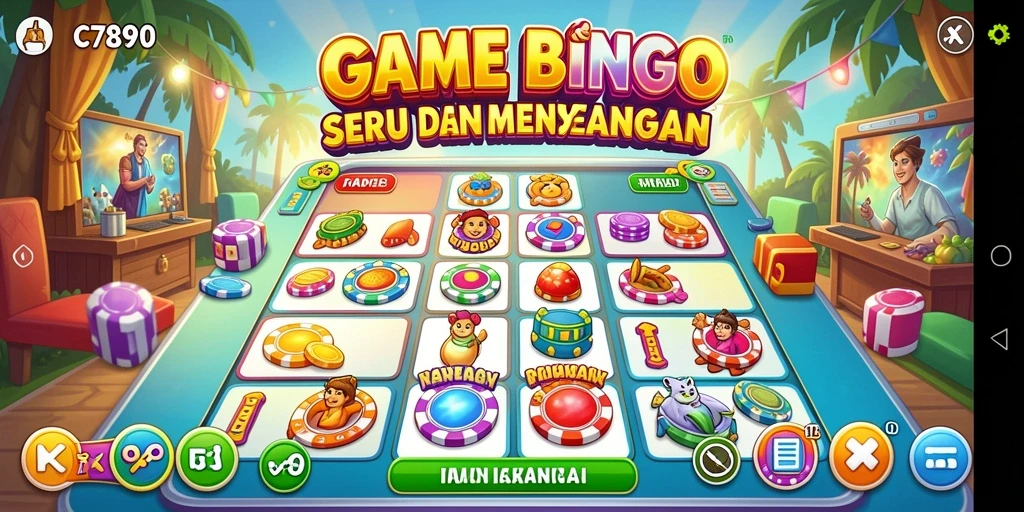 Gameplay seru dalam permainan Bingo C7890.