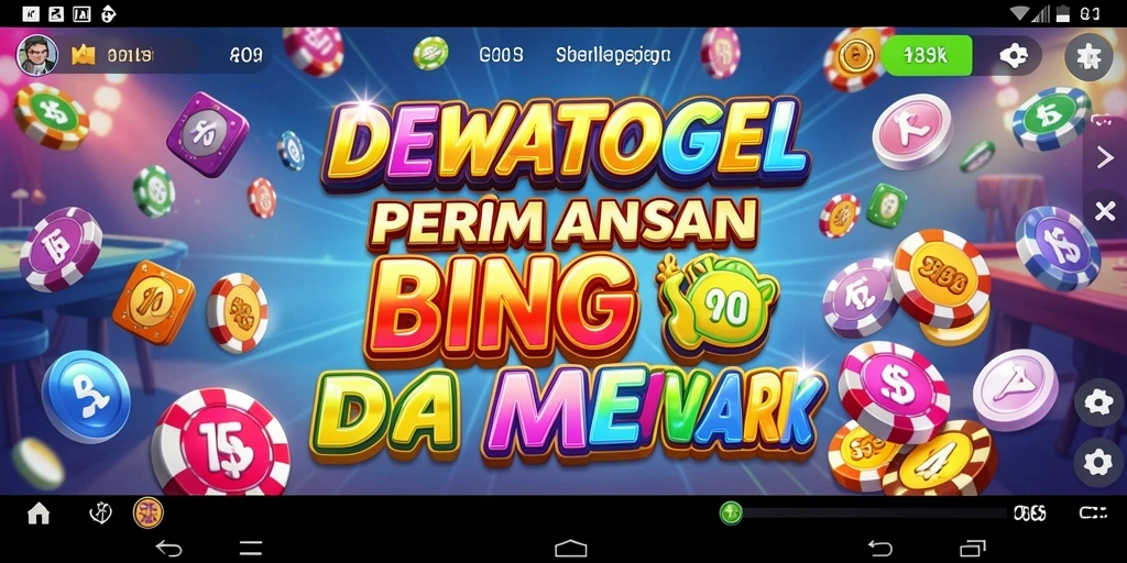 Tampilan gameplay DEWATOGEL yang penuh warna dan menarik.
