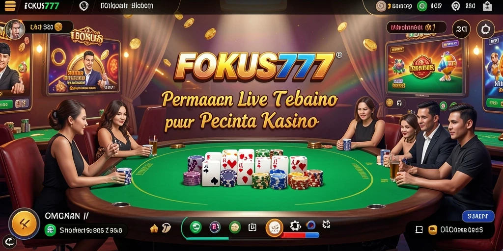 Tampilan gameplay Live Casino yang menarik di FOKUS777.