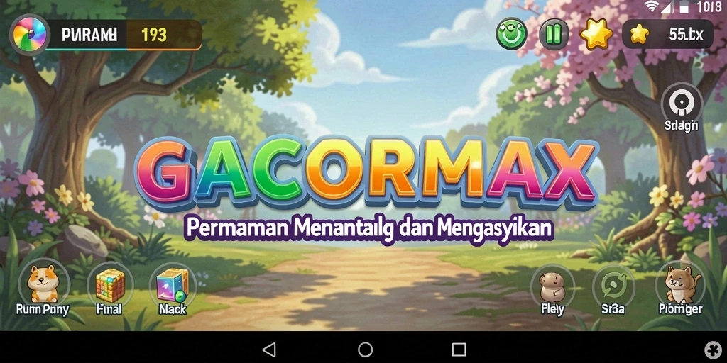 Screenshot gameplay GACORMAX dengan tampilan teka-teki yang menarik.