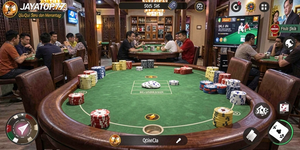Screenshot gameplay QiuQiu JAYATOP77 yang menampilkan aksi seru.