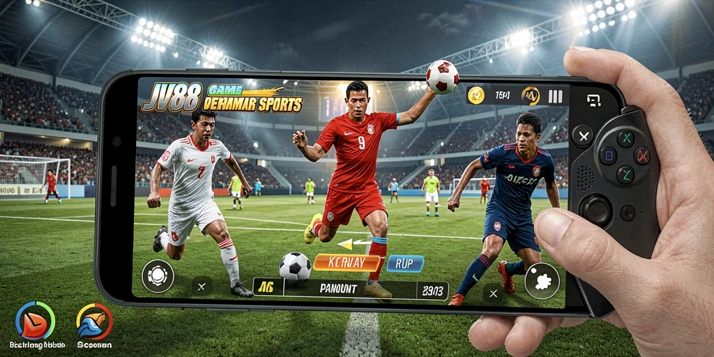 Screenshot utama JV88 menampilkan gameplay yang intens dan mendebarkan.