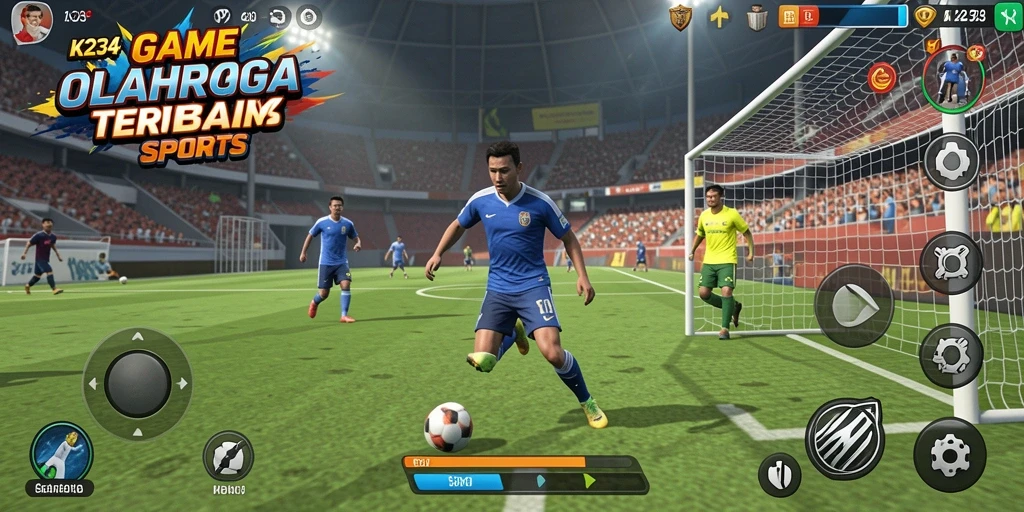 Tampilan gameplay K234 yang menonjolkan aspek kompetisi olahraga.