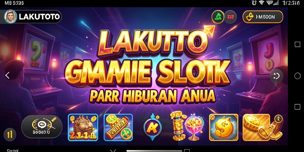 Tampilan menarik dan dinamis dari gameplay LAKUTOTO.