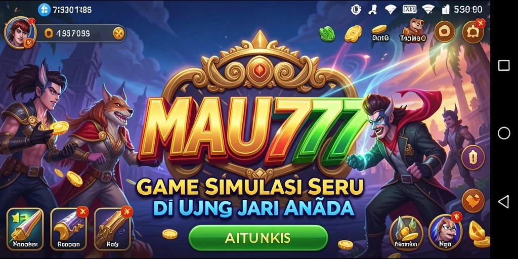 Screenshot gameplay MAU777 yang menampilkan interaksi seru antar pemain.