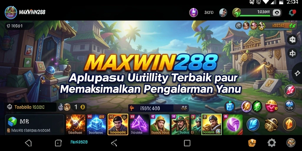 Tampilan antarmuka MAXWIN288 yang sederhana dan fungsional.