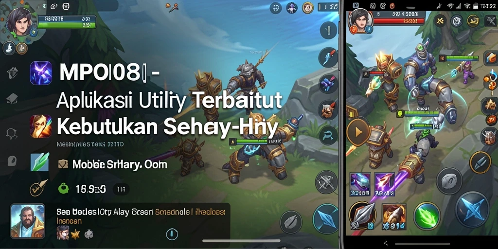 Tampilan layar utama MPO08 dengan fitur Utility yang menarik.