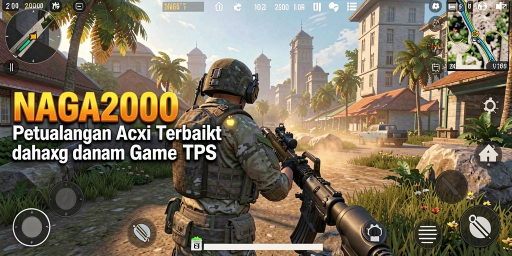 Tampilan gameplay mendebarkan dari NAGA2000 yang menampilkan aksi seru.