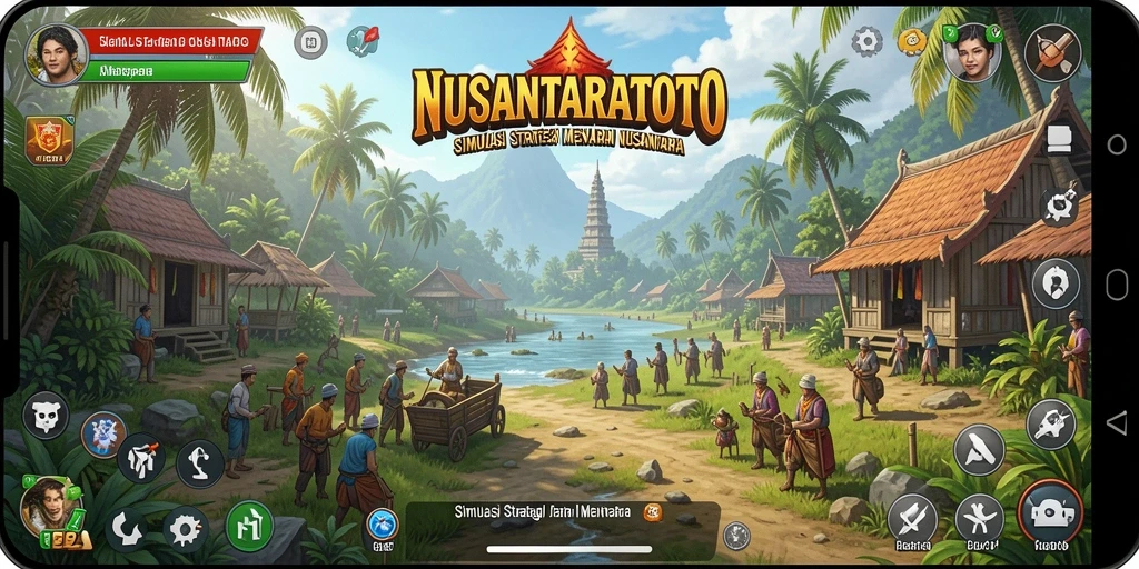 Tampilan gameplay menarik dalam NUSANTARATOTO dengan elemen simulasi yang mendalam.