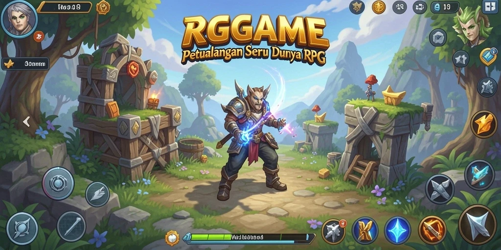 Tampilan gameplay menarik dari RPGAME yang menunjukkan pertarungan seru.