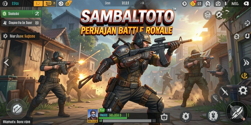 Pengambilan gambar dari aksi seru gameplay Battle Royale di SAMBALTOTO.