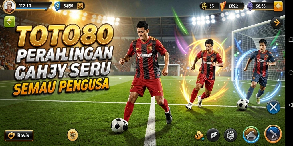 Tampilan gameplay seru dari TOTO80 saat beraksi di lapangan.