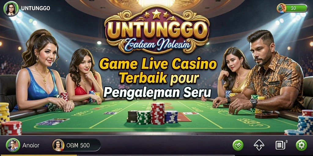 Tampilan gameplay Live Casino yang memikat dan interaktif.