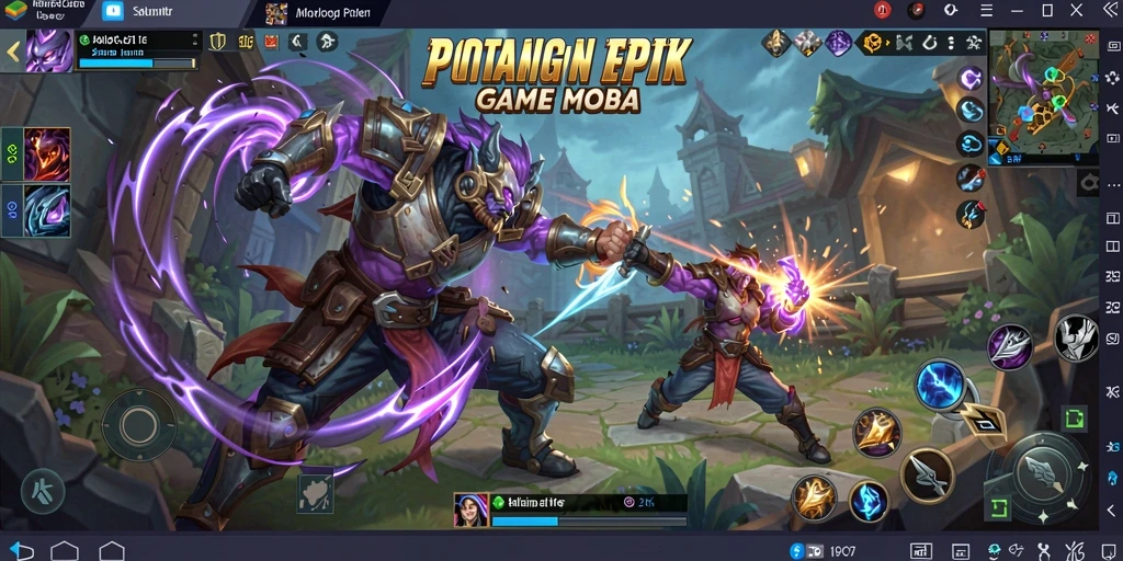 Tampilan gameplay seru di arena MOBA ZK7.